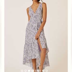 Anthropologie Hutch High-Low Wrap Midi Dress small